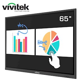 ინტერაქტიული ეკრანი, სმარტ ეკრანი Vivitek NovoTouch EK650i, 65”, 4K UHD, Android 7.0, Smart Board, Black